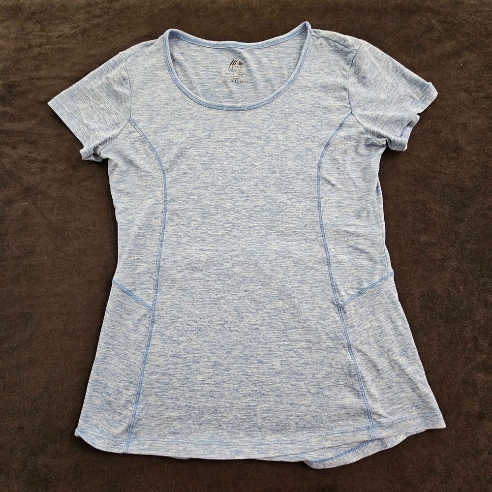 RBX Blue Short Sleeve Polyester Blend‎ Performance T-Shirt Women's S